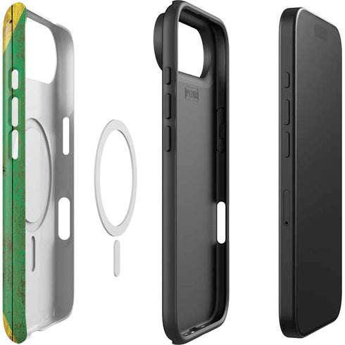 Jamaican Flag Dark Wood iPhone 17 Air Magsafe Impact Case